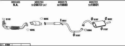 Walker MI41032A - Система випуску ОГ autocars.com.ua