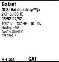 Walker MI41033 - Система випуску ОГ autocars.com.ua