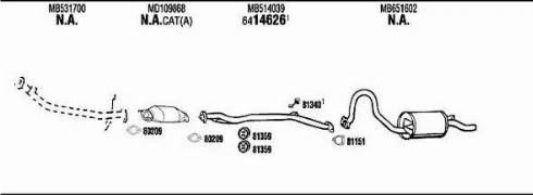 Walker MI61527B - Система випуску ОГ autocars.com.ua