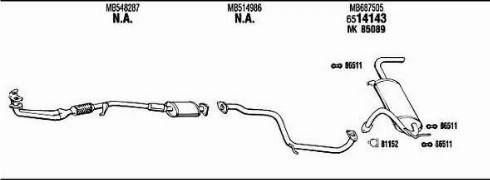 Walker MI61529 - Система випуску ОГ autocars.com.ua