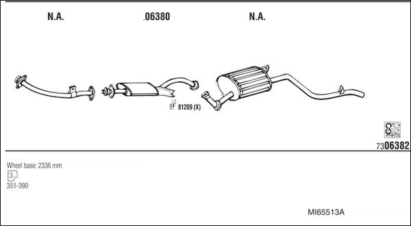 Walker MI65513A - Система випуску ОГ autocars.com.ua