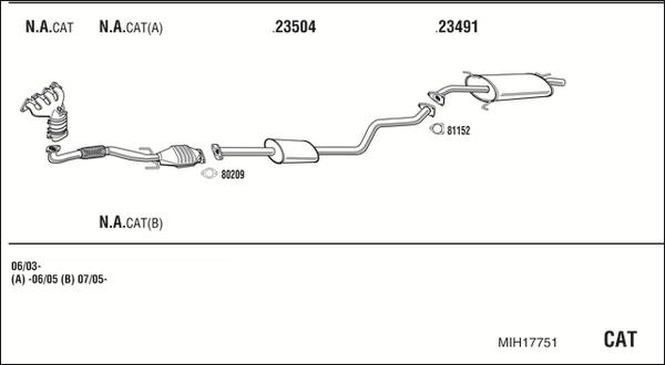 Walker MIH17751 - Система випуску ОГ autocars.com.ua