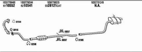 Walker MNK019304B - Система випуску ОГ autocars.com.ua
