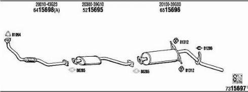 Walker NI80703 - Система випуску ОГ autocars.com.ua