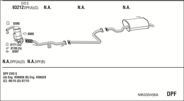 Walker NIK035456A - Система випуску ОГ autocars.com.ua