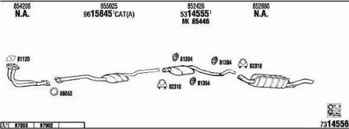 Walker OP55007 - Система випуску ОГ autocars.com.ua