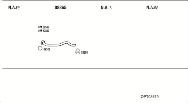 Walker OPT08579 - Система випуску ОГ autocars.com.ua