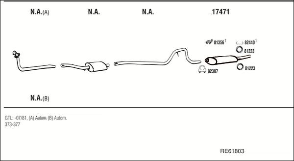 Walker RE61803 - Система випуску ОГ autocars.com.ua