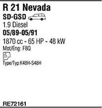 Walker RE72161 - Система випуску ОГ autocars.com.ua