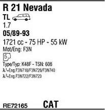 Walker RE72165 - Система випуску ОГ autocars.com.ua