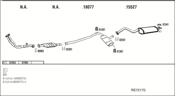 Walker RE72170 - Система випуску ОГ autocars.com.ua