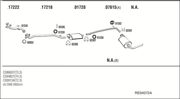 Walker RE94072A - Система випуску ОГ autocars.com.ua