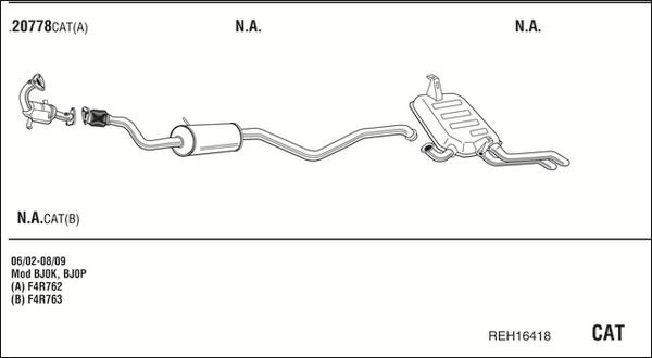 Walker REH16418 - Система випуску ОГ autocars.com.ua