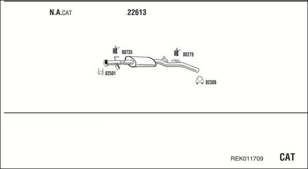 Walker REK011709 - Система випуску ОГ autocars.com.ua