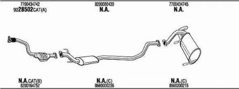 Walker REK014760 - Система випуску ОГ autocars.com.ua