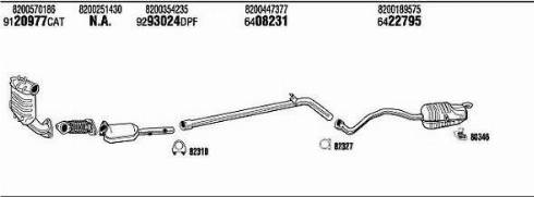 Walker REK019041BA - Система випуску ОГ autocars.com.ua