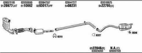 Walker REK018050CA - Система випуску ОГ autocars.com.ua