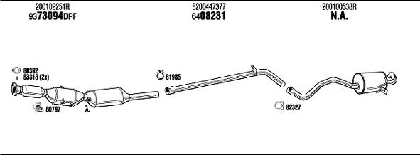 Walker REK031725B - Система випуску ОГ autocars.com.ua