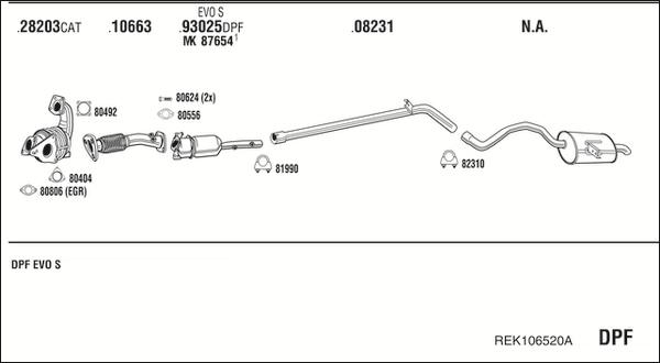 Walker REK106520A - Система випуску ОГ autocars.com.ua