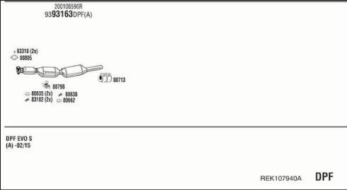 Walker REK107940A - Система випуску ОГ autocars.com.ua