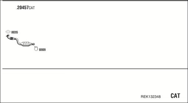 Walker REK132348 - Система випуску ОГ autocars.com.ua