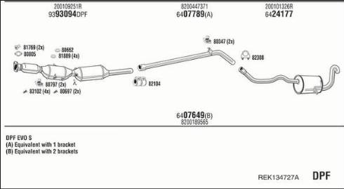 Walker REK134727A - Система випуску ОГ autocars.com.ua