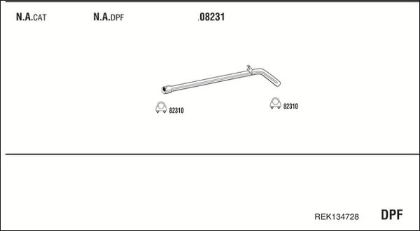 Walker REK134728 - Система випуску ОГ autocars.com.ua