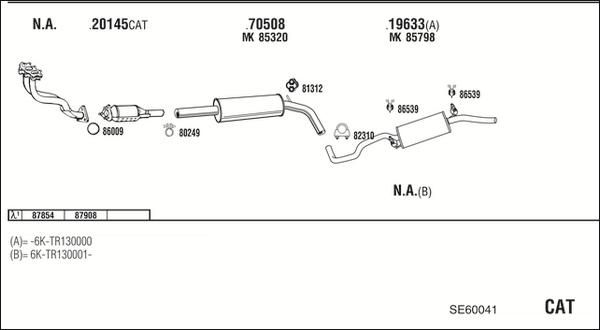 Walker SE60041 - Система випуску ОГ autocars.com.ua