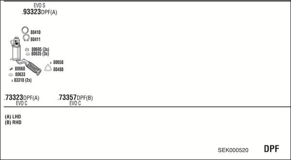 Walker SEK000520 - Система випуску ОГ autocars.com.ua