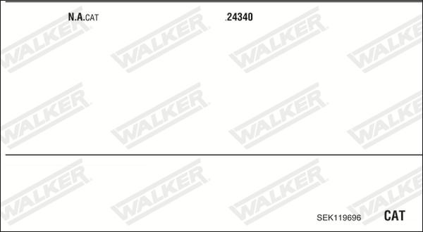 Walker SEK119696 - Система випуску ОГ autocars.com.ua