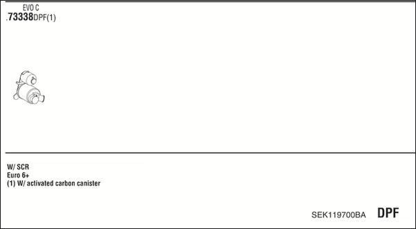 Walker SEK119700BA - Система випуску ОГ autocars.com.ua