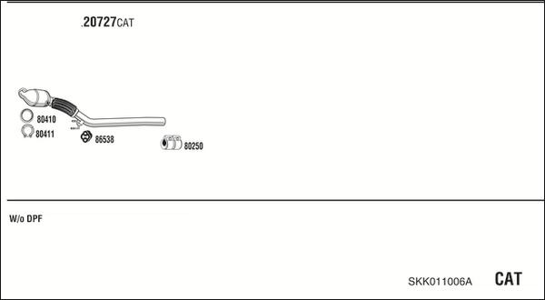 Walker SKK011006A - Система випуску ОГ autocars.com.ua