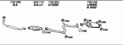 Walker TO50878 - Система випуску ОГ autocars.com.ua