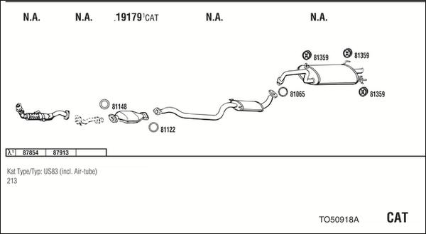 Walker TO50918A - Система випуску ОГ autocars.com.ua