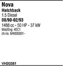 Walker VH20281 - Система випуску ОГ autocars.com.ua