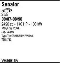 Walker VH86915A - Система випуску ОГ autocars.com.ua