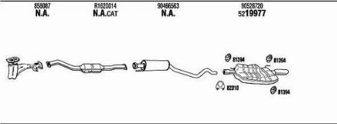 Walker VH87099 - Система випуску ОГ autocars.com.ua
