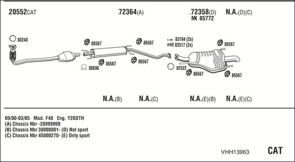 Walker VHH13963 - Система випуску ОГ autocars.com.ua