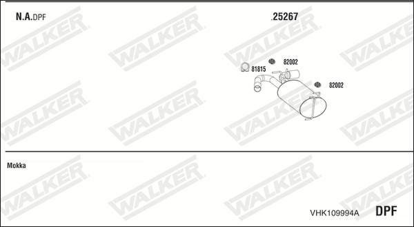 Walker VHK109994A - Система випуску ОГ autocars.com.ua