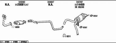 Walker VO48003 - Система випуску ОГ autocars.com.ua