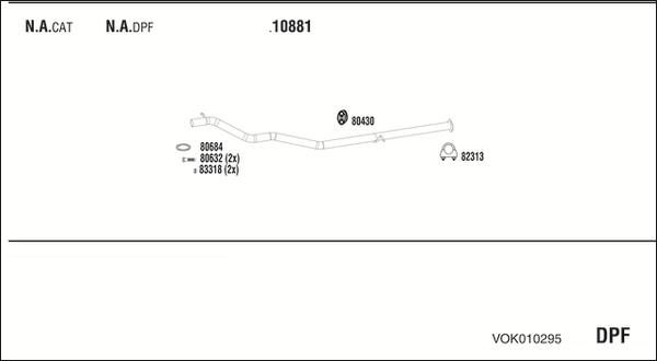 Walker VOK010295 - Система випуску ОГ autocars.com.ua