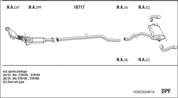 Walker VOK033381A - Система випуску ОГ autocars.com.ua