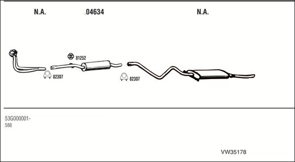 Walker VW35178 - Система випуску ОГ autocars.com.ua