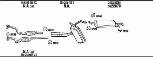 Walker VW50164 - Система випуску ОГ autocars.com.ua