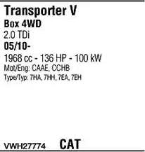 Walker VWH27774 - Система випуску ОГ autocars.com.ua