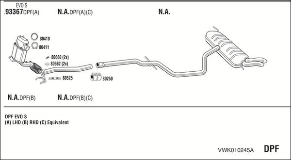 Walker VWK010245A - Система випуску ОГ autocars.com.ua