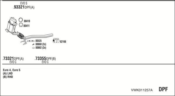 Walker VWK011257A - Система випуску ОГ autocars.com.ua