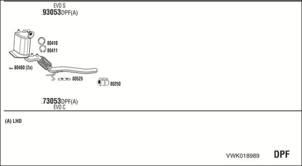 Walker VWK018989 - Система випуску ОГ autocars.com.ua