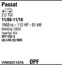 Walker VWK031107A - Система випуску ОГ autocars.com.ua