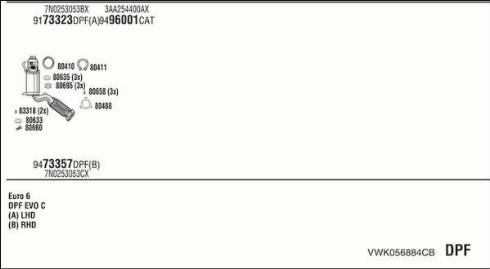 Walker VWK056884CB - Система випуску ОГ autocars.com.ua